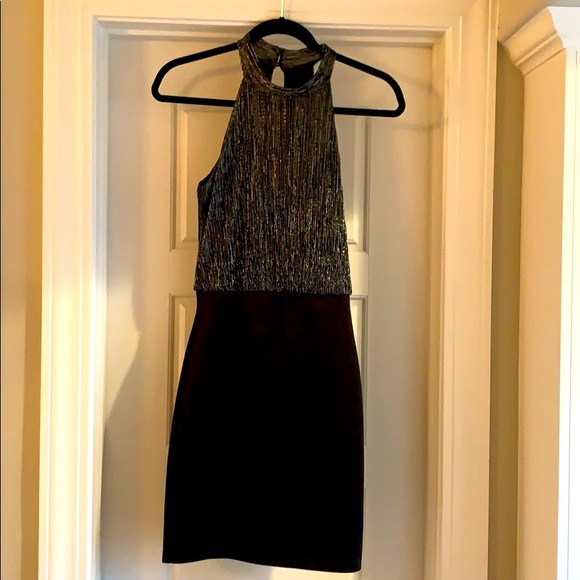 Foreign Exchange Silver and Black Dress - Picture 2 of 3